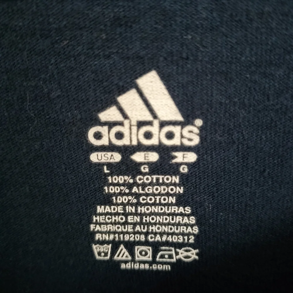 Adidas Nortre Dame Football Fighting Irish Cotton Long Sleeve Tee T Shirt L